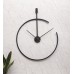 Half Ring Metal Wall Clock